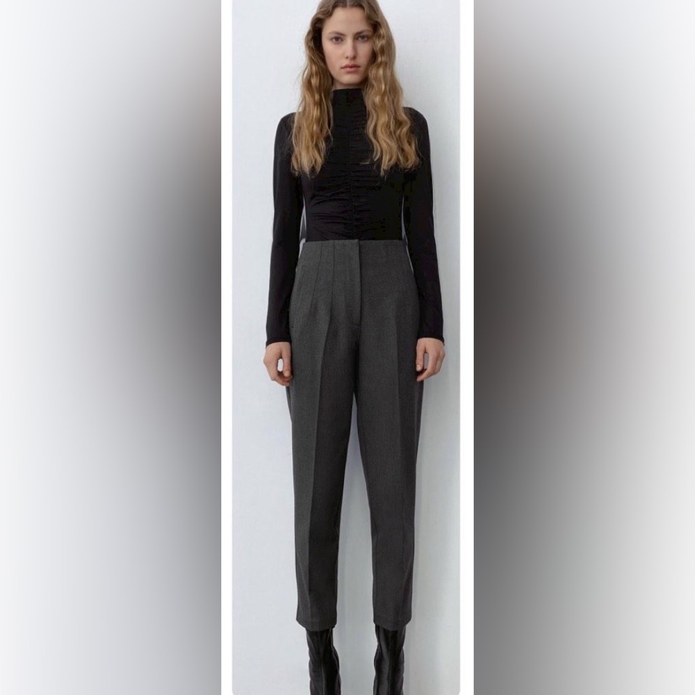 Grey high waist Zara pants